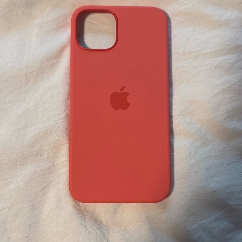 Apple Red Silicone iPhone Case for a Sleek Look